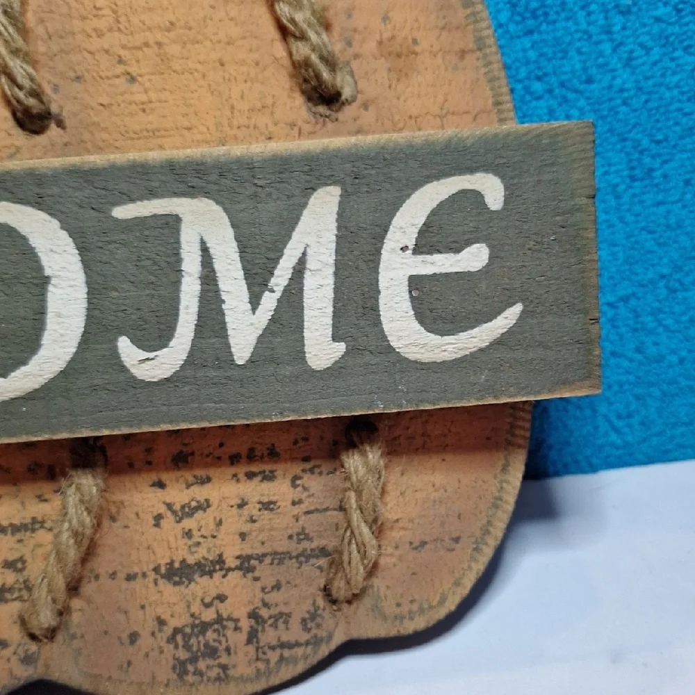 Rustic Pumpkin Welcome Sign Wood and Metal